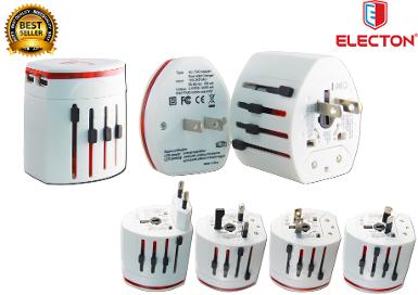 ปลั๊กเดินทางทั่วโลก รุ่น TC-999 สีขาว