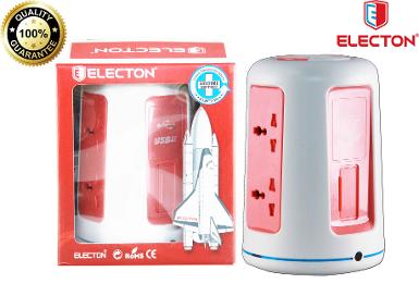 ปลั๊กไฟทรงตั้ง 6 ช่อง3 สวิตซ์ 2 USBTE-6632USB-P