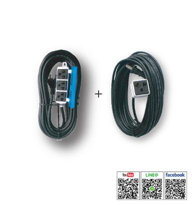 Heavy Duty Rubber Box Universal Socket รุ่น TEVC310+TEVK3