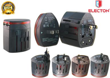 ปลั๊กเดินทางทั่วโลก รุ่น TC-999 สีดำ